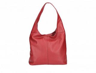 Dámska kožená kabelka GORA S7143 - červená