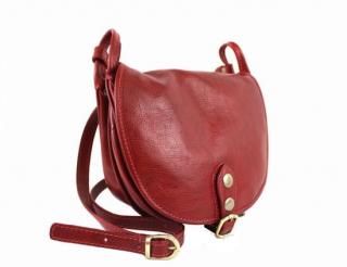 Dámska kožená kabelka GORA TR953 - červená