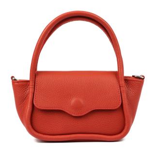 Dámska kožená kabelka JUICE 112360- červená