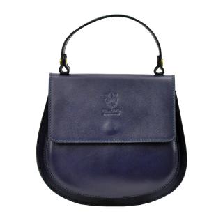 Dámska kožená kabelka Vera Pelle 511- tmavo modrá