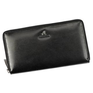 Dámska kožená peňaženka Albatross hladká LW08- čierna