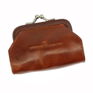 Dámska kožená peňaženka na mince Sergio Tacchini K23 094 P435- hnedá / tmavo hnedá
