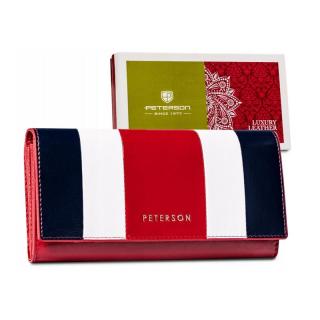 Dámska kožená peňaženka Peterson PTN PL-411 Multi - červená