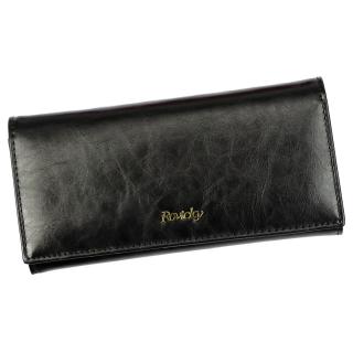 Dámska kožená peňaženka Rovicky 8802 - BPRN RFID - čierna
