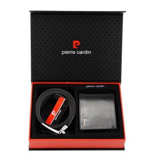 Darčeková sada Pierre Cardin ZG-26 peňaženka + opasok - čierna