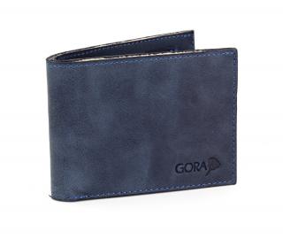Kožená peňaženka GORA slim G01 - modrá
