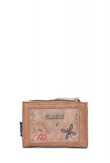 Krásna stredná peňaženka na zips Sweet & Candy MYC909 - béžová