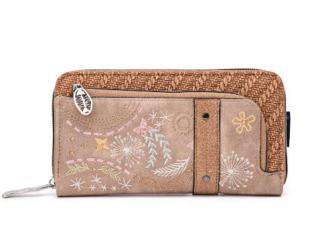 Krásna veľká peňaženka na zips Sweet & Candy MYC888 - béžová