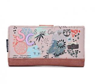 Krásna veľká peňaženka Sweet & Candy MYC899 - ružová