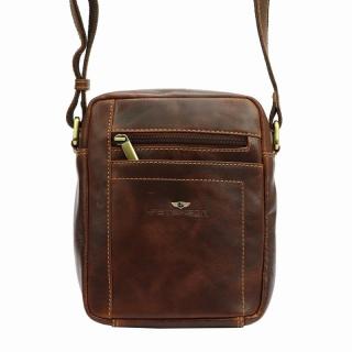 Pánska crossbody taška Peterson TB-117-COM - hnedá