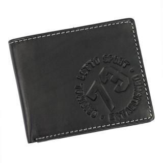 Pánska kožená peňaženka LOTTO LTT993-U2 - čierna