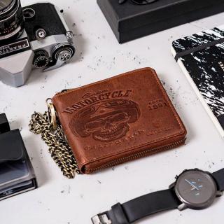Pánska kožená peňaženka Peterson N992C-03-HWM - hnedá