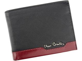 Pánska kožená peňaženka Pierre Cardin TILAK37 8805 RFID - čierna, červená