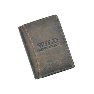 Pánska kožená peňaženka WILD 5500/5352 – tmavo hnedá