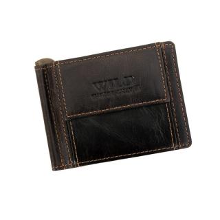 Pánska kožená peňaženka Wild-5516 – tmavo hnedá