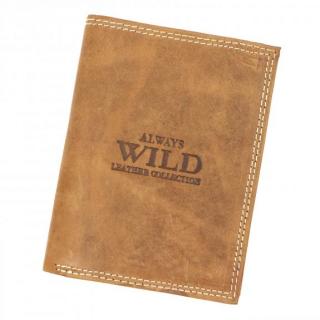 Pánska kožená peňaženka Wild N4-P-CHM-1003-svetlo hnedá