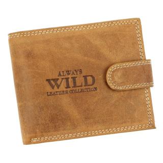 Pánska kožená peňaženka Wild N992L-P-CHM/1096 - svetlo hnedá