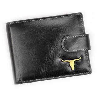 Pánska kožená peňaženka Wild RM-B-05L-BAW2 RFID - čierna