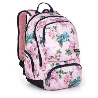 Ružový batoh s kvetinami ROTH 22029
