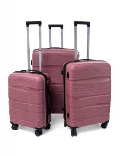 Sada cestovných kufrov RGL  PP3 - ružová