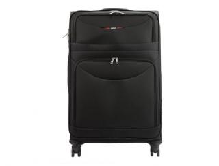 Textilný cestovný kufor Jony 8981 čierna - stredná
