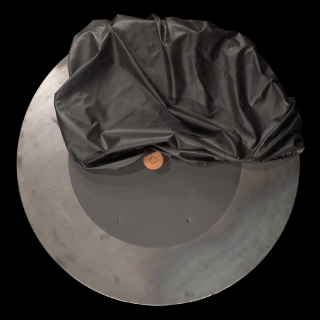 SNUFFER BLACK AND SOFT COVER BLACK SET XL (Ø 150 CM) sada krycia plachta + poklop na OFYR