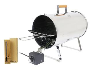 Elektrická udiareň PRO 1100 W (Tepelne nastaviteľná a obojstranná dymová elektrická udiareň PRO 1100 W)