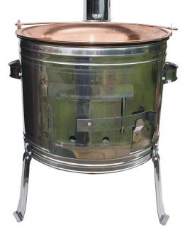 Kotlíkový set Párty Echo meď 39 cm (gulášová súprava s nerezovou kotlinou a medeným kotlíkom)