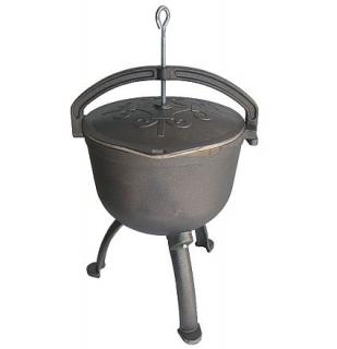 Poľovnícky - lovecký kotlík liatinový 7,5 L