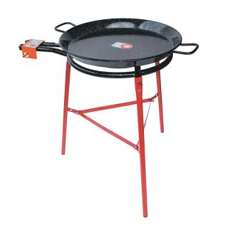 Set horák M50 Paella 50 cm dva okruhy, stojan a panva smalt 65 cm (Ideálny varič na varenie nielen pod šírym nebom)