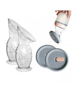 Haakaa Sada Odsávačky mlieka 150ml & uzávery