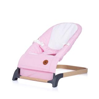 Chipolino Detské lehátko / kresielko NOAH blush+wood (Ležadlo, kresielko, lehátko pre bábätká )
