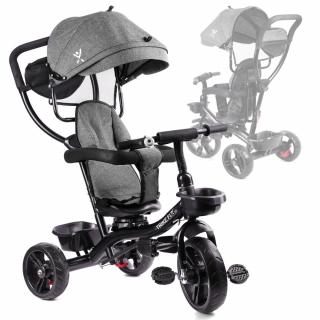 Detská trojkolka TRIKE Fix Lite tricycle sivá (trojkolka pre deti OTOČNÁ)