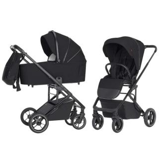 kočík Carrello Alfa 6507 midnight black 2v1 (midnight black)