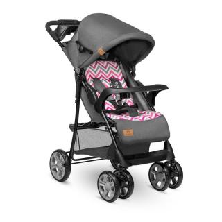 Lionelo Športový kočík Emma Plus pink scandi + taška (Malý skladací kočík s polohovaním do ľahu)