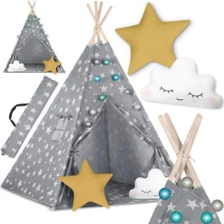 Stan Teepee so svetielkami sivý NK-401, nukido