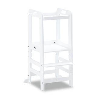 Učiaca veža Montessori Hauck Learn N Explore white (100% ECO - vyrobené z prírodných materiálov- bukové drevo)