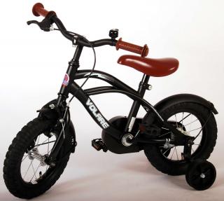 Volare - Detský bicykel Black Cruiser 12" - čierny (Chlapčenský bicykel - matná čierna)