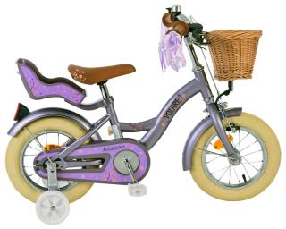 Volare - Detský bicykel Blossom 12" CB- fialový (Dievčenský detský bicykel - fialový)
