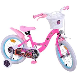Volare - Detský bicykel Lovely 16" - ružová/biela (Dievčenský detský bicykel - ružový/biely)