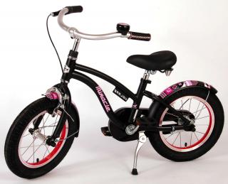 Volare - Detský bicykel Miracle Cruiser - 14 palcový - Matt Black pink (dievčenský)