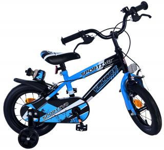 Volare - Detský bicykel Sportivo 12" - Blue Black + 2x ručná brzda (chlapčenský)