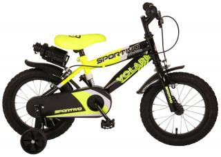 Volare - Detský bicykel Sportivo 14  - neon yellow, 2x ručná brzda