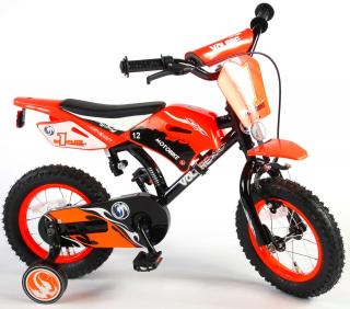 Volare - Motorbike detský bicykel pre chlapcov, 12" oranžový (chlapčenský)