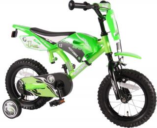 Volare - Motorbike detský bicykel pre chlapcov, 12" zelený - kombinovaná brzda (chlapčenský)