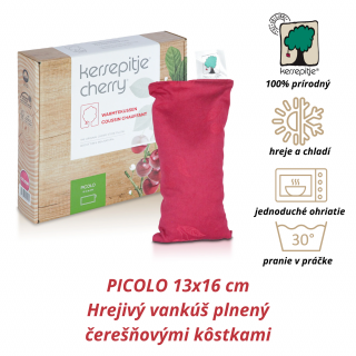 INATURA Čerešničky Picolo 13x26 cm (Hrejivý vankúš plnený čerešňovými kôstkami (tvar obdĺžnik))