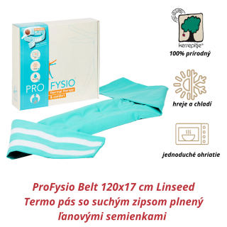INATURA ProFysio Belt 120x17 cm Linseed (Termo pás so suchým zipsom plnený ľanovými semienkami)