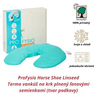 INATURA ProFysio Horse Shoe Linseed (Termo vankúš plnený ľanovými semienkami (tvar podkovy))