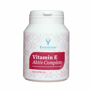 VITAMIN E AKTIV COMPLETE (90 rastlinných kapsulí) (Antioxidant, zdravie ciev, imunitný systém)