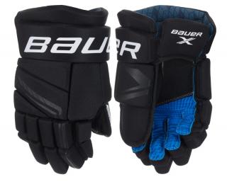 Hokejové rukavice BAUER S21 X Intermediate 12" Black White